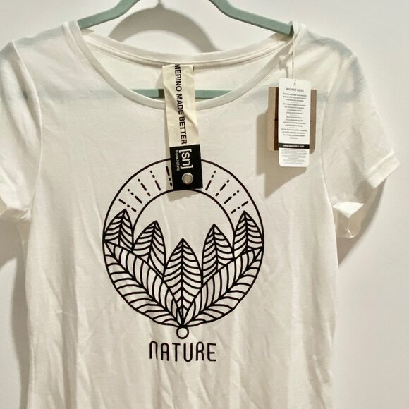 (4) Supernatural Fine Knit Wool (50%) Sustainable Washable Basic Crewneck Tee … - Picture 3 of 11